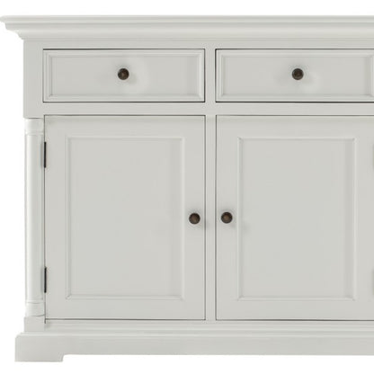 Modern Farm White Three Door Buffet Server