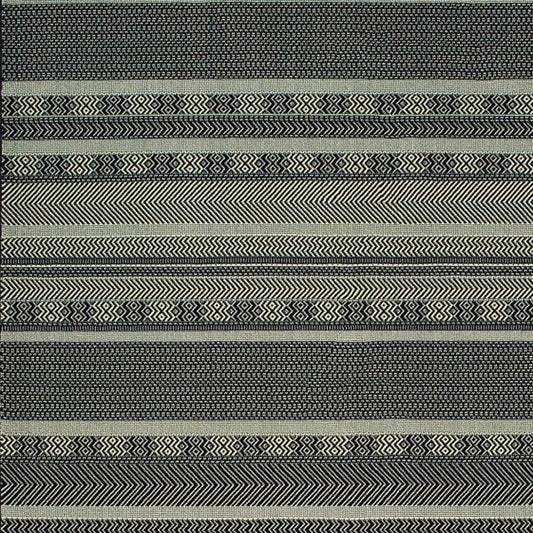 10' X 13' Black And Ivory Geometric Area Rug