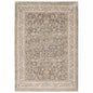 5' X 8' Beige Grey Machine Woven Oriental Indoor Arean Rug