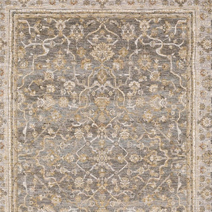 6' X 9' Beige Grey Machine Woven Oriental Indoor Arean Rug