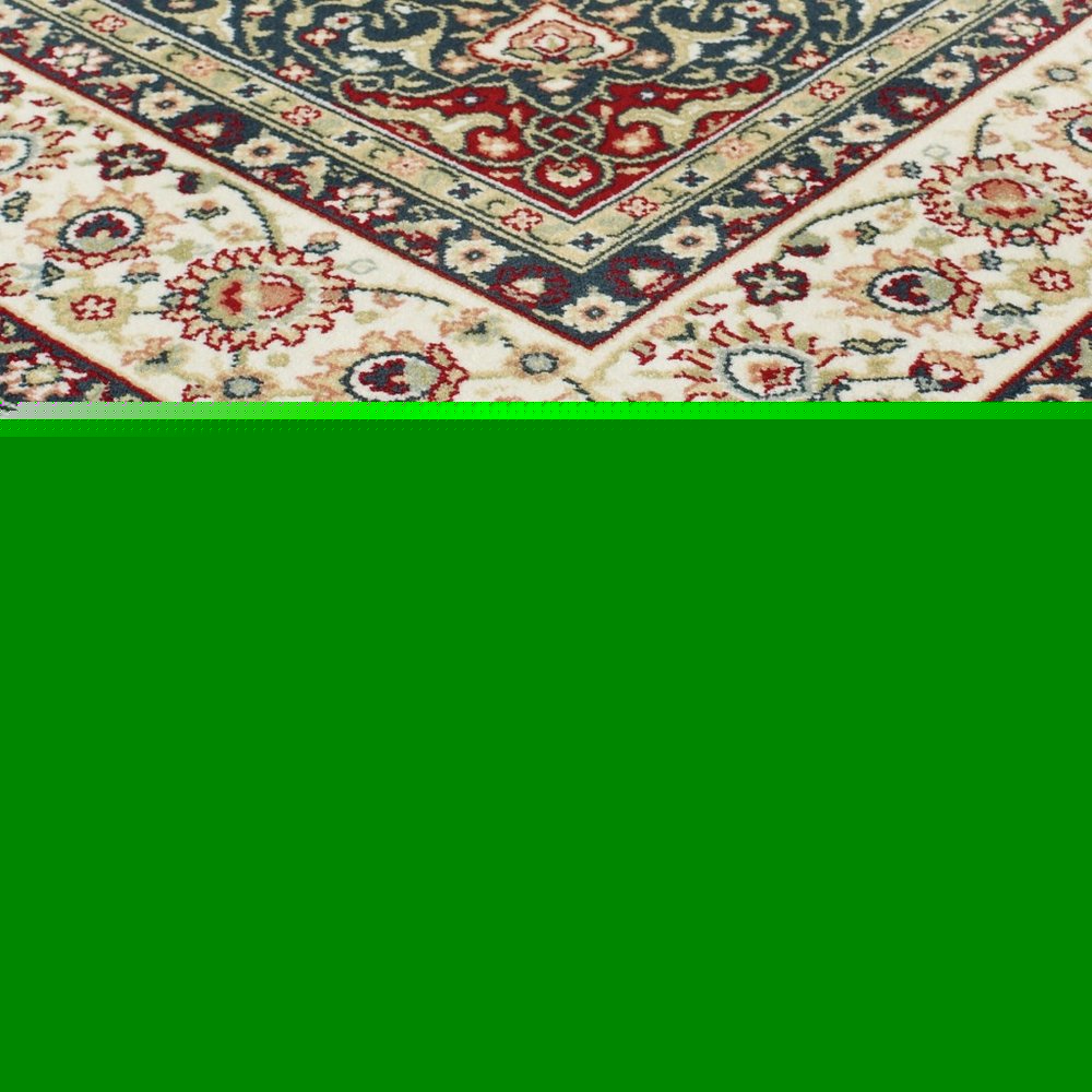 5' X 8' Red And Ivory Floral Medallion Area Rug