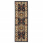 10' X 13' Blue And Ivory Medallion Area Rug