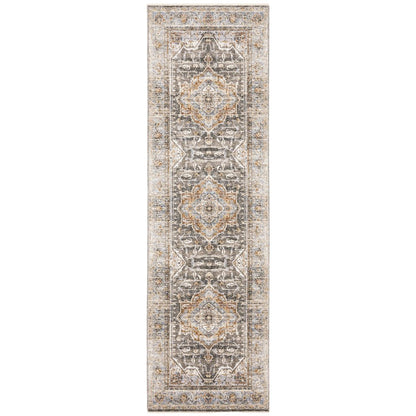 2' X 3' Blue And Gray Area Rug