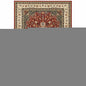 2' X 3' Red And Ivory Area Rug