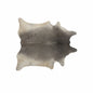 6' X 7' Gray Natural Cowhide Area Rug