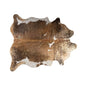 6' X 7' Brown And White Cowhide Area Rug