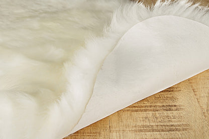 3' X 5' Trio Natural Sheepskin Area Rug