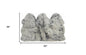 3' X 5' Gray Ombre Natural Sheepskin Area Rug
