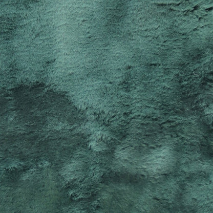 36" X 24" Emerald Faux Fur Plush Throw Blanket