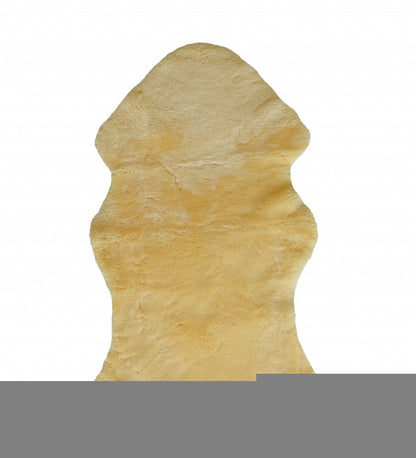 2" X 4" Natural Off White Medical Grade Sheepskin Throw Blanket