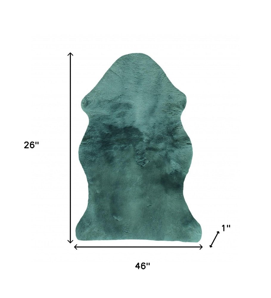 Emerald Plush Medical Grade Sheepskin Throw Blanket