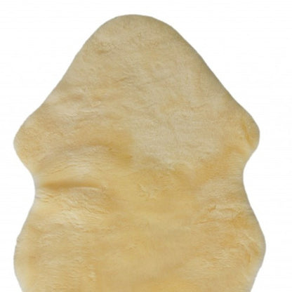 2" X 6" Green Natural Off White Medical Grade Double Sheepskin Throw Blanket