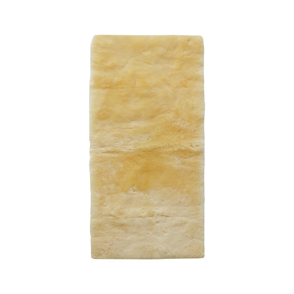 2' X 5' Natural Off White Medical Grade Double Sheepskin Throw Blanket