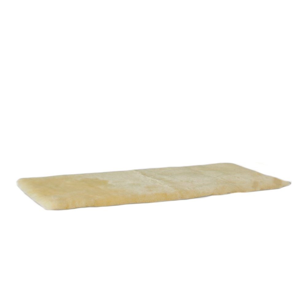 2' X 5' Natural Off White Medical Grade Double Sheepskin Throw Blanket