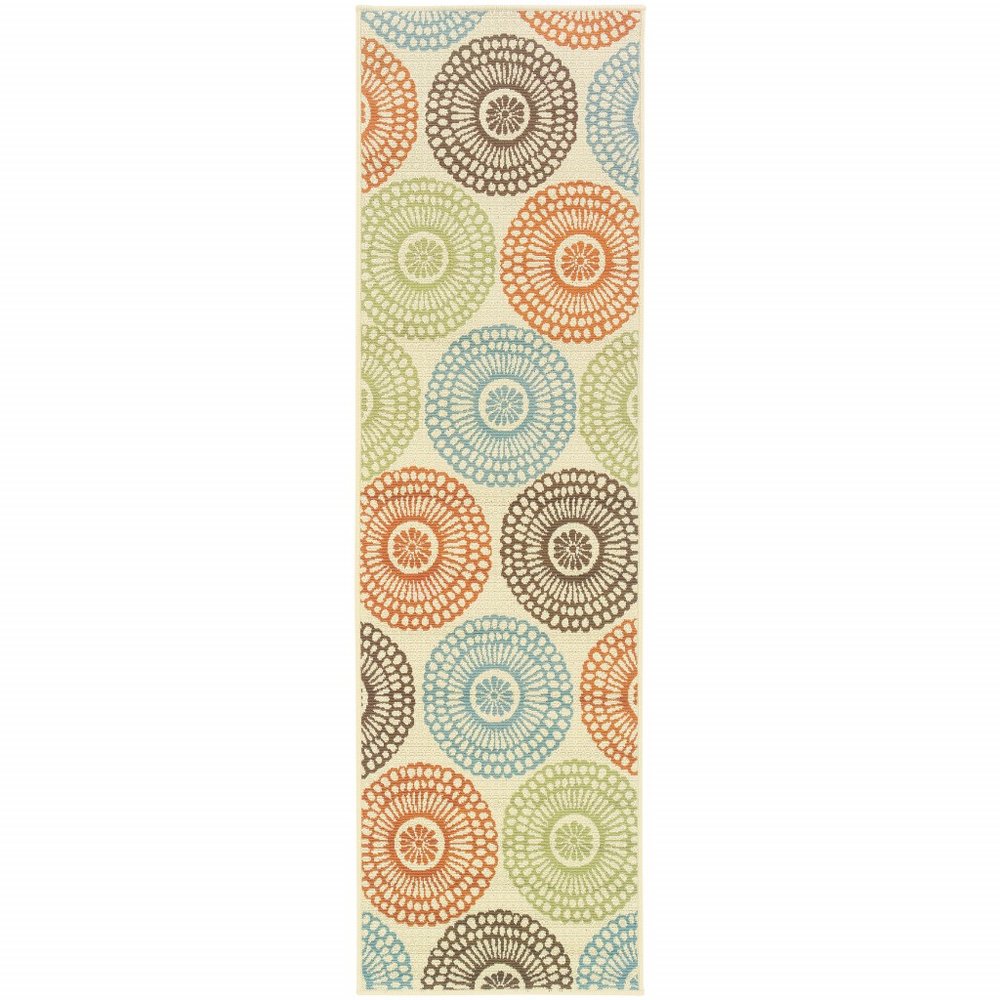 4' X 6' Beige Indoor Outdoor Area Rug