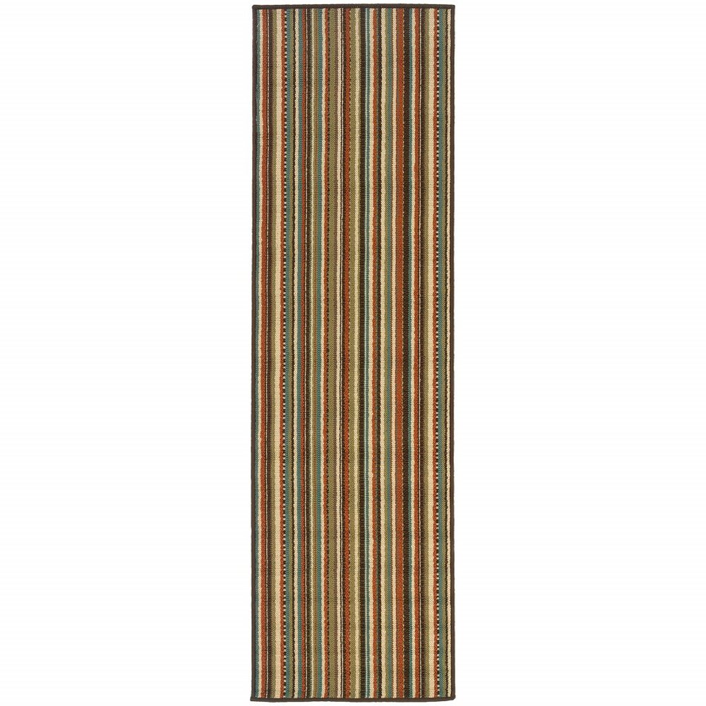 8' X 11' Green Indoor Outdoor Area Rug