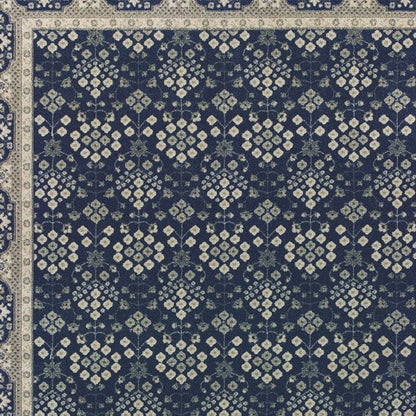 12' X 15' Blue and Gray Area Rug