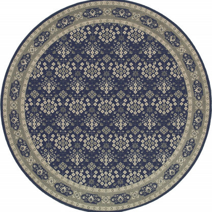 12' X 15' Blue and Gray Area Rug
