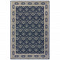 12' X 15' Blue and Gray Area Rug