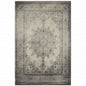 12' X 15' Gray and Ivory Area Rug
