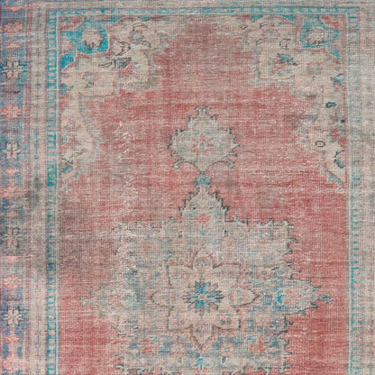 2' X 3' Blue and Red Power Loom Area Rug