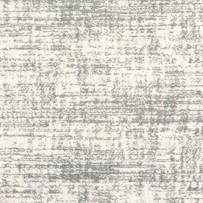 4' X 6' Ivory And Gray Abstract Strokes Area Rug