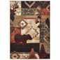 8' Green And Ivory Runner Rug