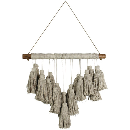 Beige Tassel Bohemian Wall Hanging