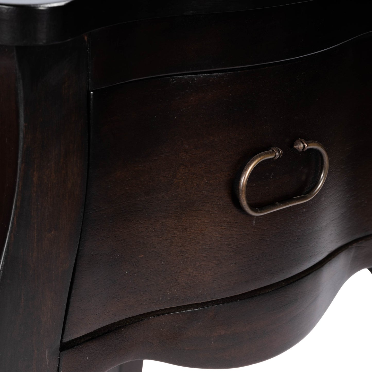 Dark Brown Chocolate Single Drawer Night Stand