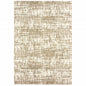 2' X 3' Ivory And Gray Abstract Strokes Scatter Rug