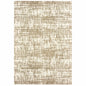 2' X 3' Ivory And Gray Abstract Strokes Scatter Rug