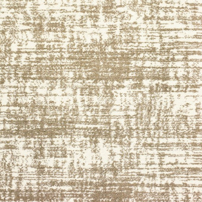 2' X 3' Ivory And Gray Abstract Strokes Scatter Rug