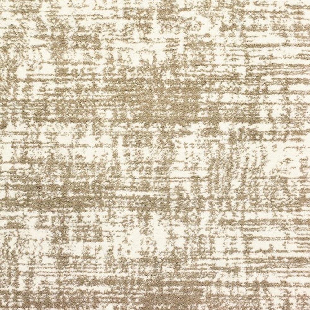 2' X 3' Ivory And Gray Abstract Strokes Scatter Rug
