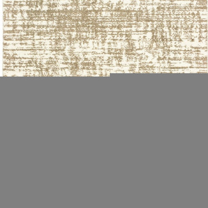 2' X 3' Ivory And Gray Abstract Strokes Scatter Rug