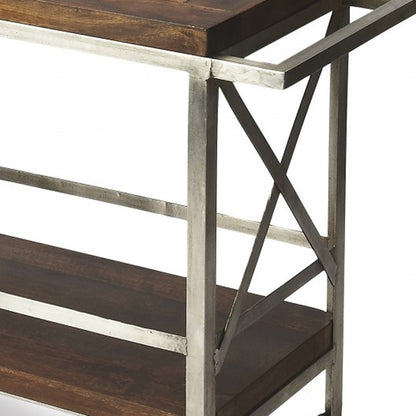 Vintage Style Rolling Server Bar Cart