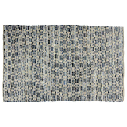 2' X 3' Blue And Gray Ogee Scatter Rug