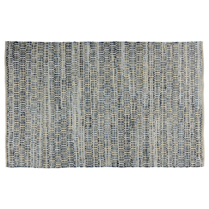 2' X 3' Blue And Gray Ogee Scatter Rug