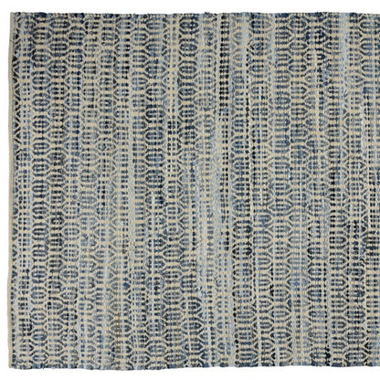 2' X 3' Blue And Gray Ogee Scatter Rug