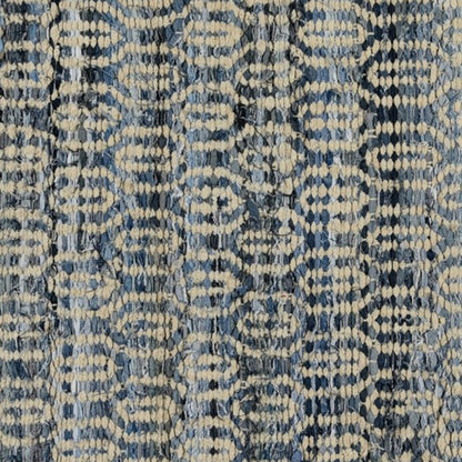 2' X 3' Blue And Gray Ogee Scatter Rug
