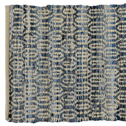 2' X 3' Blue And Gray Ogee Scatter Rug