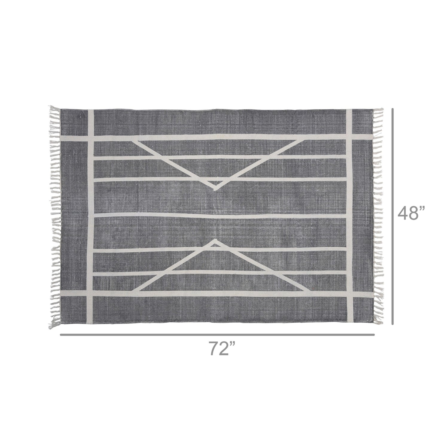 4' X 6' Gray Area Rug