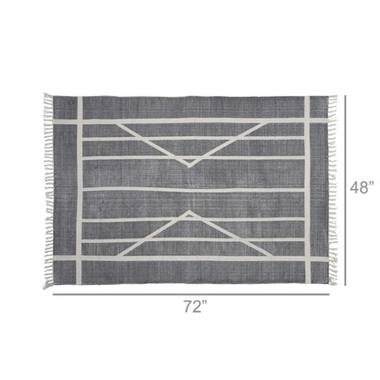 4' X 6' Gray Area Rug