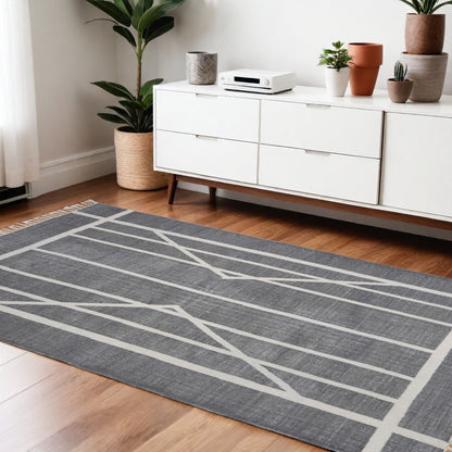 4' X 6' Gray Area Rug