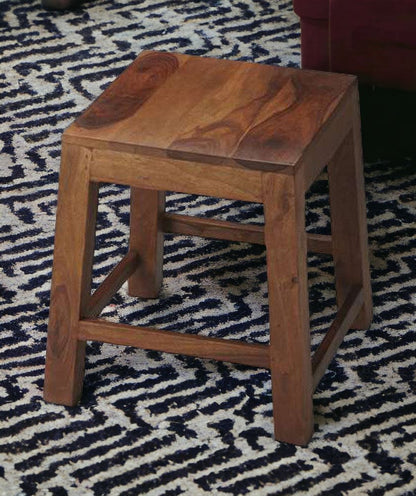 17" Dark Brown Ottoman