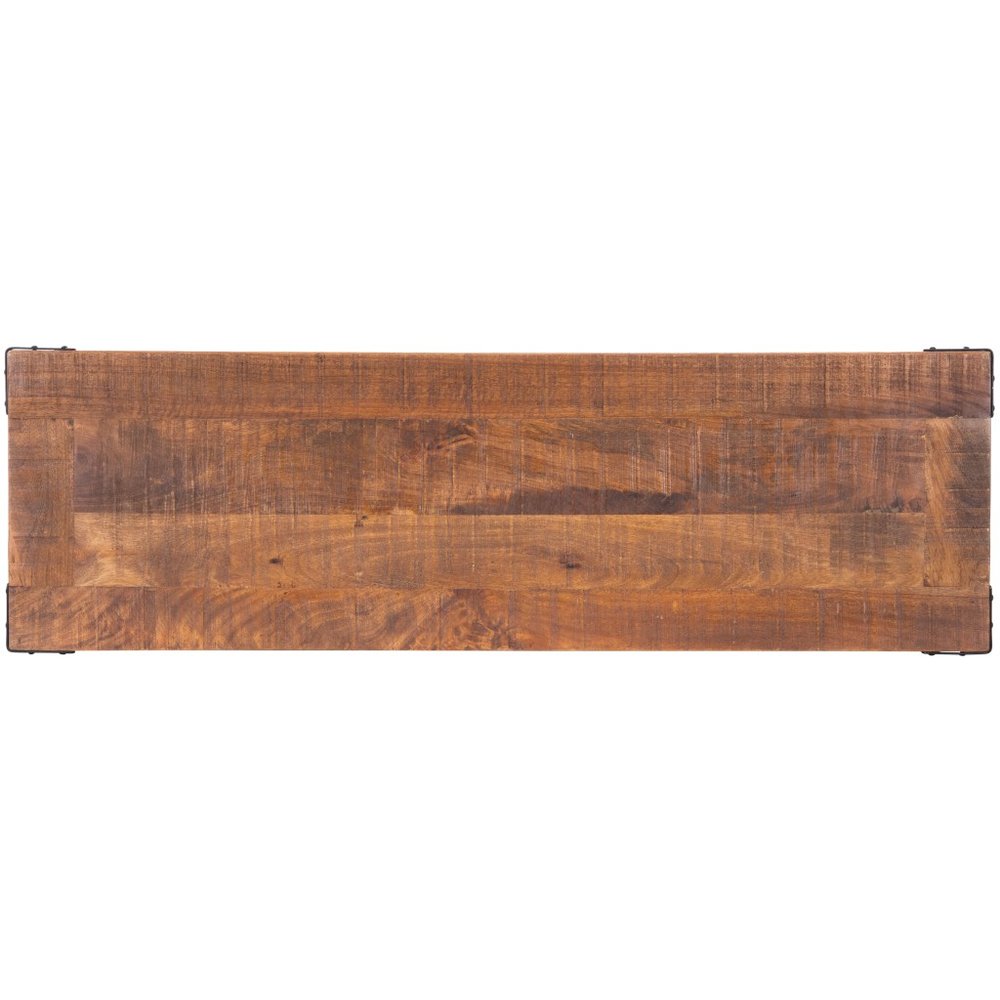Mod Industrial Rustic Wood Bench