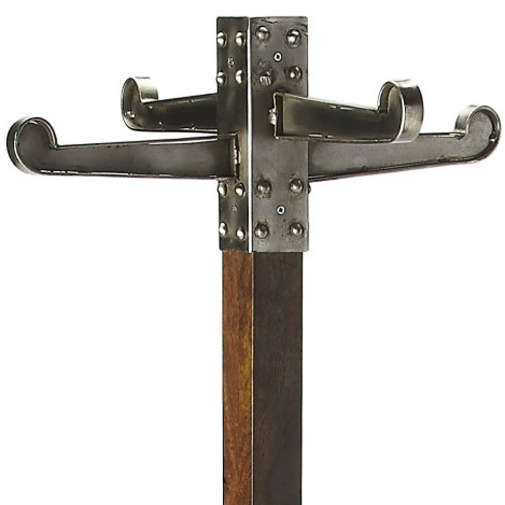 Industrial Chic Vintage Style Coat Rack