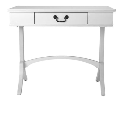 Acacia And Pinewood White Writing Desk