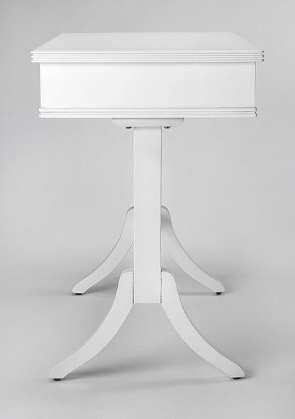 Acacia And Pinewood White Writing Desk