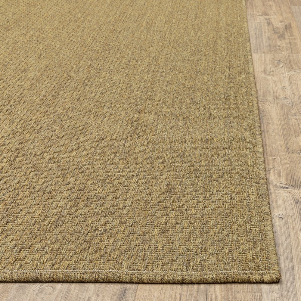 2' X 4' Tan Indoor Outdoor Area Rug