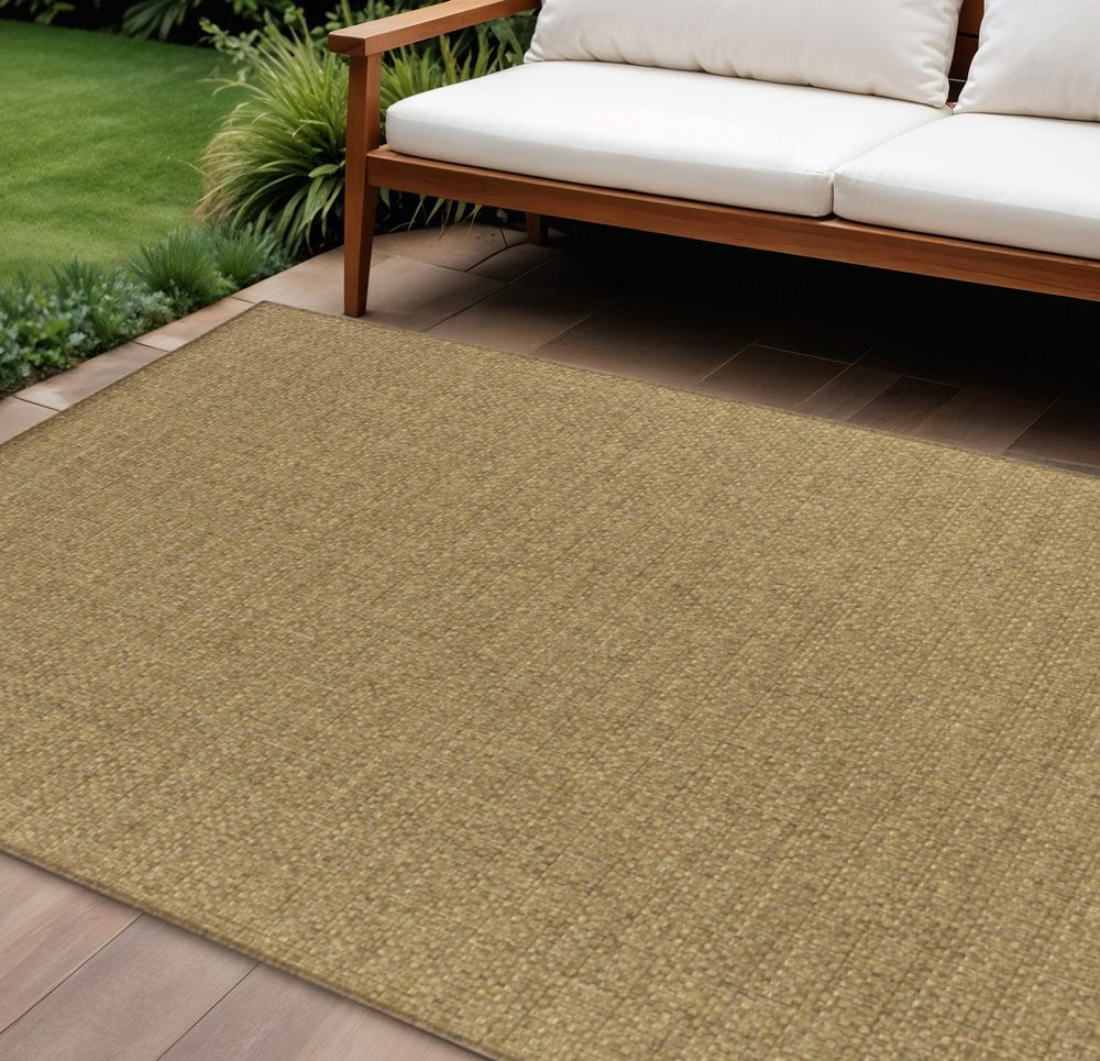 2' X 4' Tan Indoor Outdoor Area Rug